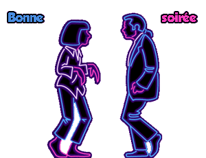 Gif animé bonne soirée danse